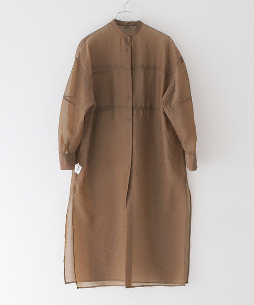 CLANE/クラネ】 SWITCH DESIGN LONG SHEER SHIRTワンピース