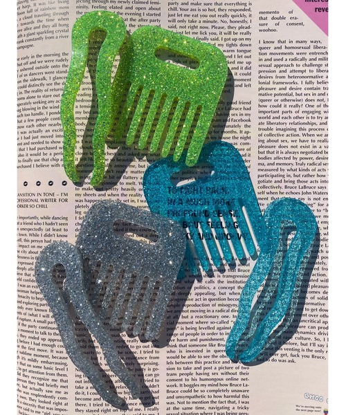 WC（ダブル シー）の「ラメヘアコーム（バレッタ/ヘアクリップ・レディース・ホワイト/ブルー/グリーン・FREE）」の7枚目の写真