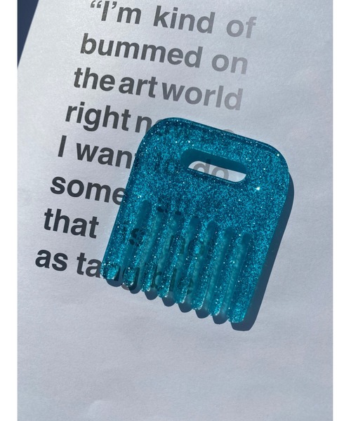 WC（ダブル シー）の「ラメヘアコーム（バレッタ/ヘアクリップ・レディース・ホワイト/ブルー/グリーン・FREE）」の11枚目の写真