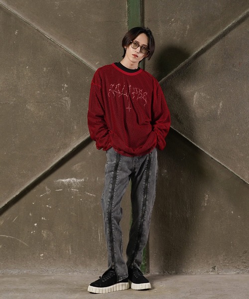 comme des garcons AD2000 メッシュ レイヤード ロンT G.O.C（ジーオーシー）の「オーバーサイズレイヤードメッシュ