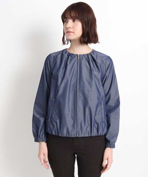 grove（グローブ）の「◇ノーカラーギャザーブルゾン（ブルゾン）」 - WEAR