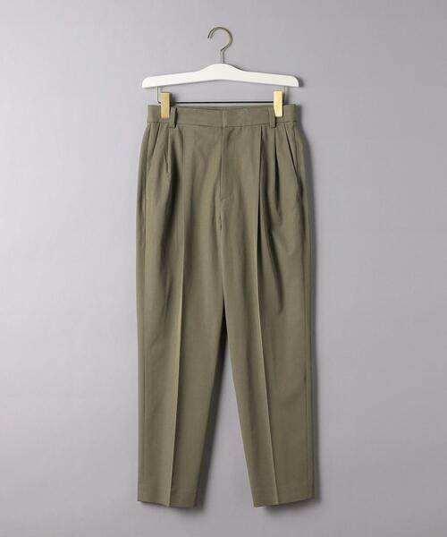 <UNITEDARROWS>CU/C/PUタックテーパードパンツB