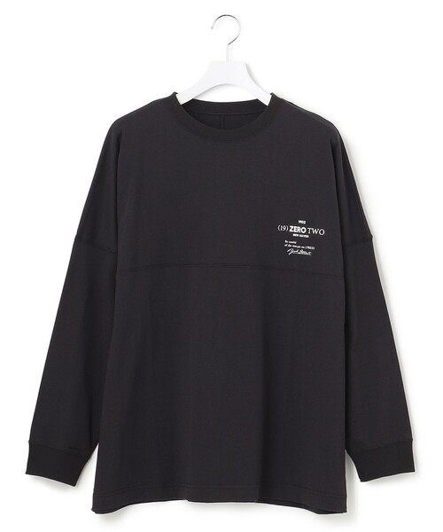 J.PRESS YORK STREET（ジェイプレスヨークストリート）の「【UNISEX】天竺ドルマンロングTシャツ（Tシャツ/カットソー・メンズ・ホワイト系/ベージュ系/ネイビー系・SMALL/MEDIUM/LARGE）」の13枚目の写真