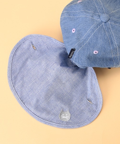 kladskap(クレードスコープ)の「ロゴ×ネコキャップ(キャップ・キッズ・ベージュ/ブルー・S/M/L)」の11枚目の写真