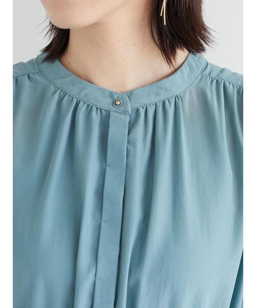 Green　Parks（グリーンパークス）の「2WAYサテンワンピース（ワンピース・レディース・ライトブルー/ライトグリーン/ライトベージュ・FREE）」の7枚目の写真