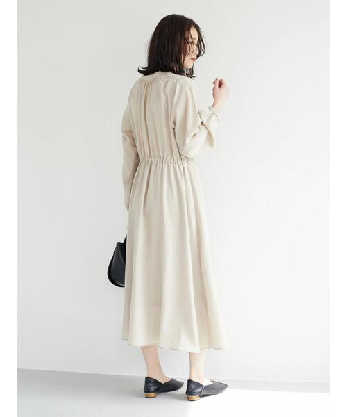Green　Parks（グリーンパークス）の「2WAYサテンワンピース（ワンピース・レディース・ライトブルー/ライトグリーン/ライトベージュ・FREE）」の5枚目の写真
