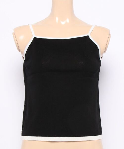 Dita(ディータ)の「配色キャミソール&カーディガン 2pセット(Tシャツ/カットソー・レディース・ホワイト/ブラック/ブラウン・FREE)」の7枚目の写真
