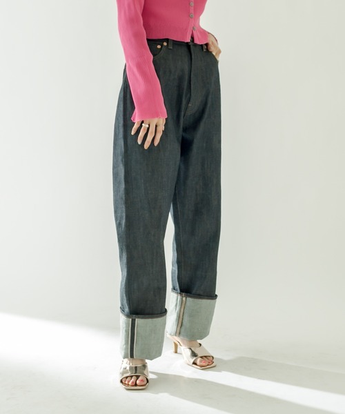 mystic(ミスティック)の「モンローデニム(デニムパンツ・レディース・ネイビー・1/2)」の16枚目の写真