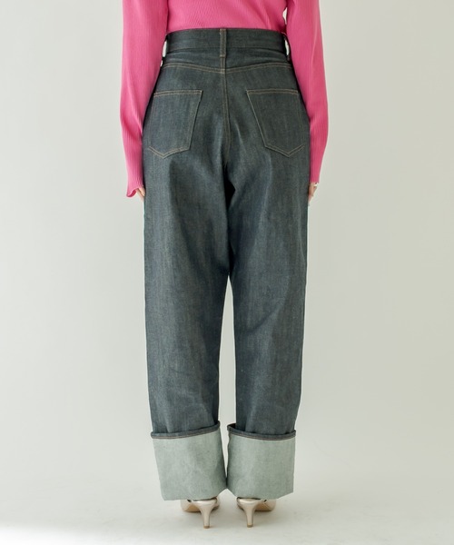 mystic(ミスティック)の「モンローデニム(デニムパンツ・レディース・ネイビー・1/2)」の7枚目の写真