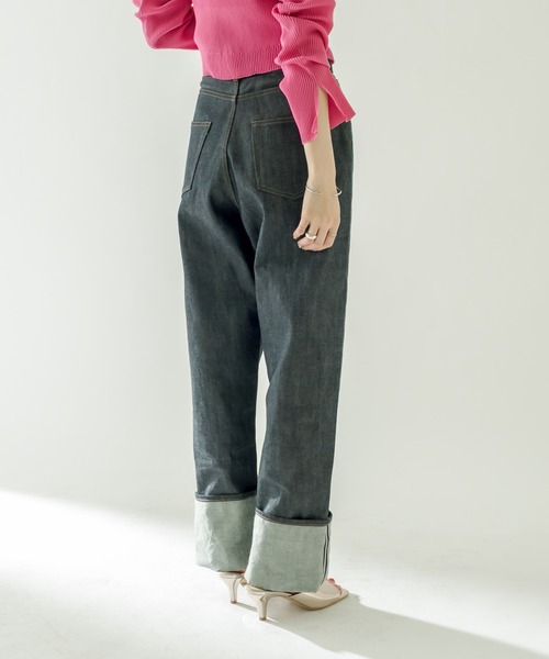 mystic(ミスティック)の「モンローデニム(デニムパンツ・レディース・ネイビー・1/2)」の20枚目の写真