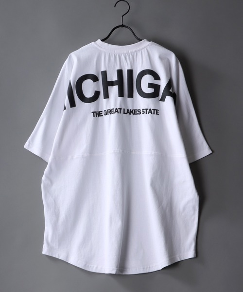 SITRY（シトリー）の「oversize back print T-shirt/オーバーサイズ バックプリント　Tシャツ（Tシャツ/カットソー・メンズ・ホワイト/アッシュグレー/ブラック/ブラック×ホワイト/イエロー/グリーン/ホワイト系その他/グレイッシュブルー/レッド系その他/ブラック系その他・M/L）」の2枚目の写真