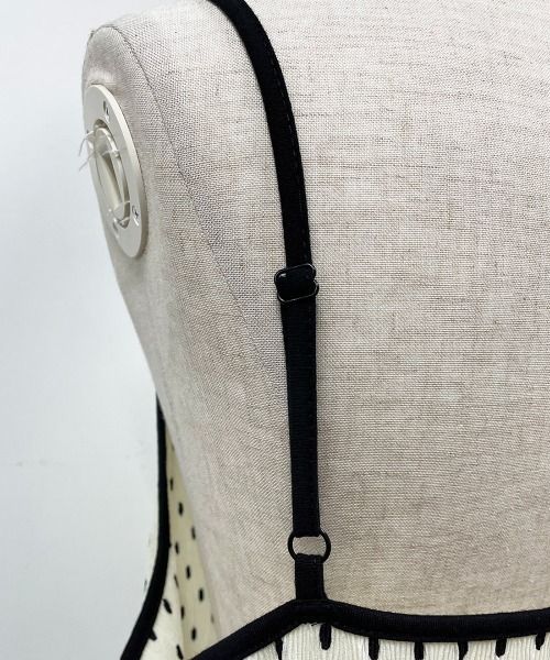 PICCIN（ピッチン）の「ドットキャミワンピース（ワンピース・レディース・オフホワイト/ブラック・M/L）」の8枚目の写真