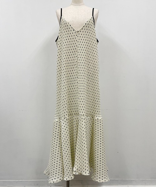 PICCIN（ピッチン）の「ドットキャミワンピース（ワンピース・レディース・オフホワイト/ブラック・M/L）」の12枚目の写真