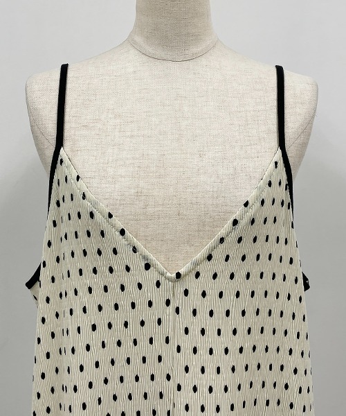 PICCIN（ピッチン）の「ドットキャミワンピース（ワンピース・レディース・オフホワイト/ブラック・M/L）」の9枚目の写真