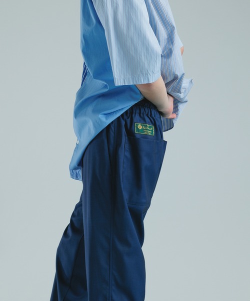 ADAM ET ROPE'（アダムエロペ）の「【Loro Piana】テーパード アンクル イージースラックス（スラックス・メンズ・ライトグレー/キャメル/ブルー系その他3・M/L）」の3枚目の写真