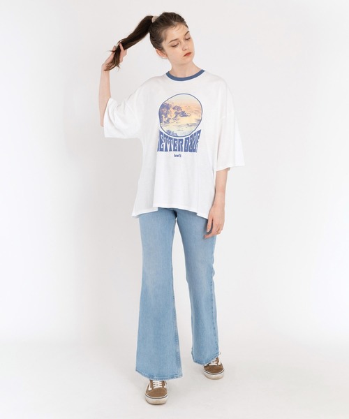 Levi's（リーバイス）の「Levi's/リーバイス 70S HIGH FLARE MARIN BABE（デニムパンツ・レディース・ライトインディゴブルー・25inch/24inch/26inch/28inch/23inch/27inch）」の11枚目の写真