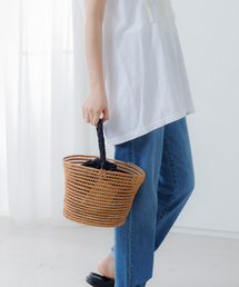 collex | 【TARANGO】 ワンハンドルカゴバッグ(plain)(かごバッグ)