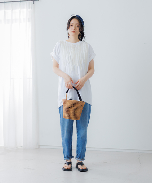 collex（コレックス）の「【TARANGO】 ワンハンドルカゴバッグ(plain)（かごバッグ・レディース・ブラック・フリー）」の4枚目の写真