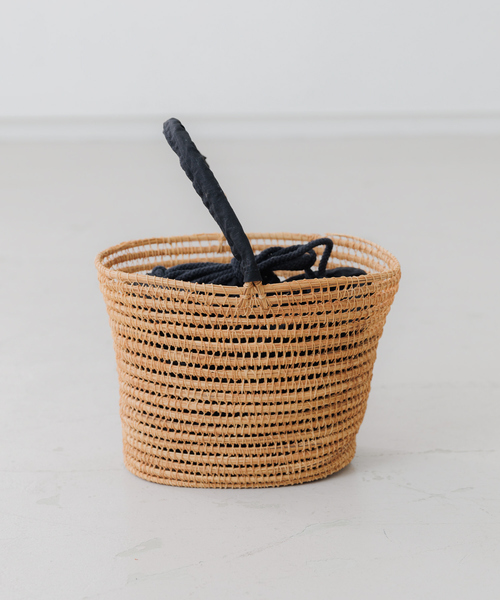 collex（コレックス）の「【TARANGO】 ワンハンドルカゴバッグ(plain)（かごバッグ・レディース・ブラック・フリー）」の5枚目の写真