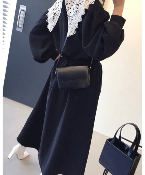 DAIS-Y（デイジー）の「レース襟スウェットワンピース（ワンピース・レディース・グレー/ライトグレー/ブラック・FREE）」の18枚目の写真