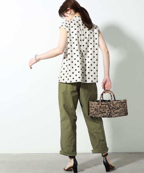 NOLLEY’S(ノーリーズ)の「リネンドットブラウス(シャツ/ブラウス・レディース・ベージュ系その他4/ブラック系その他4・FREE)」の8枚目の写真