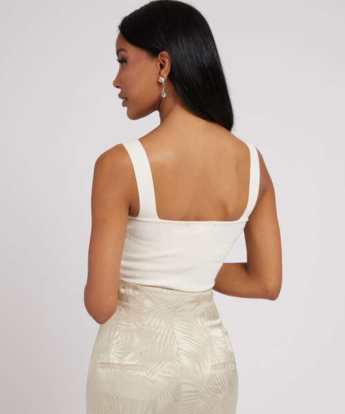 Guess（ゲス）の「Eco Sacha Sweater Top（その他トップス・レディース・ピンク/ホワイト・SMALL/MEDIUM/X-SMALL）」の3枚目の写真