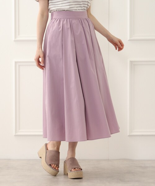 couture brooch(クチュールブローチ)の「◆【カラバリ豊富♪】洗える/ふわっとハリ感 ボリュームスカート(スカート・レディース・ブラウン系その他2/ライトパープル/モスグリーン/ネイビー/ダークオレンジ/カーキ・40/36/38/34/42)」の5枚目の写真