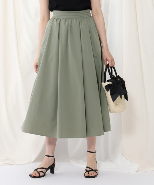 couture brooch(クチュールブローチ)の「◆【カラバリ豊富♪】洗える/ふわっとハリ感 ボリュームスカート(スカート・レディース・ブラウン系その他2/ライトパープル/モスグリーン/ネイビー/ダークオレンジ/カーキ・40/36/38/34/42)」の2枚目の写真