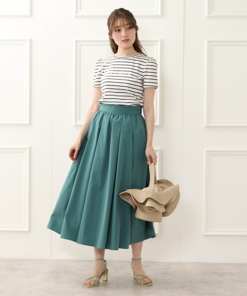 couture brooch(クチュールブローチ)の「◆【カラバリ豊富♪】洗える/ふわっとハリ感 ボリュームスカート(スカート・レディース・ブラウン系その他2/ライトパープル/モスグリーン/ネイビー/ダークオレンジ/カーキ・40/36/38/34/42)」の7枚目の写真