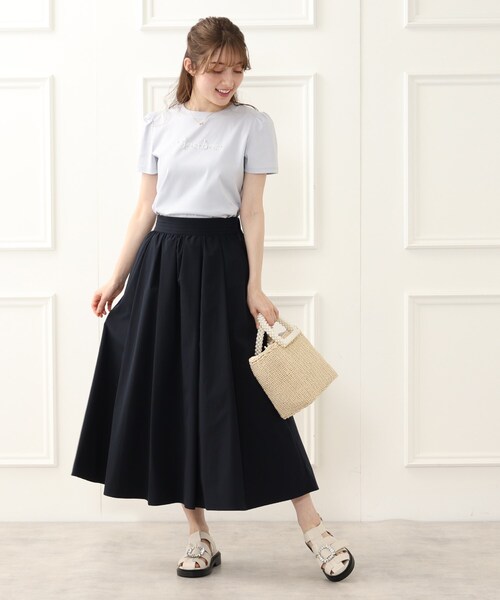 couture brooch(クチュールブローチ)の「◆【カラバリ豊富♪】洗える/ふわっとハリ感 ボリュームスカート(スカート・レディース・ブラウン系その他2/ライトパープル/モスグリーン/ネイビー/ダークオレンジ/カーキ・40/36/38/34/42)」の9枚目の写真