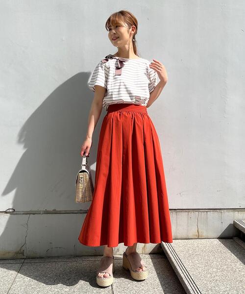 couture brooch(クチュールブローチ)の「◆【カラバリ豊富♪】洗える/ふわっとハリ感 ボリュームスカート(スカート・レディース・ブラウン系その他2/ライトパープル/モスグリーン/ネイビー/ダークオレンジ/カーキ・40/36/38/34/42)」の15枚目の写真