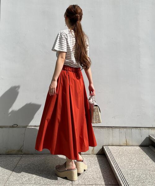 couture brooch(クチュールブローチ)の「◆【カラバリ豊富♪】洗える/ふわっとハリ感 ボリュームスカート(スカート・レディース・ブラウン系その他2/ライトパープル/モスグリーン/ネイビー/ダークオレンジ/カーキ・40/36/38/34/42)」の20枚目の写真