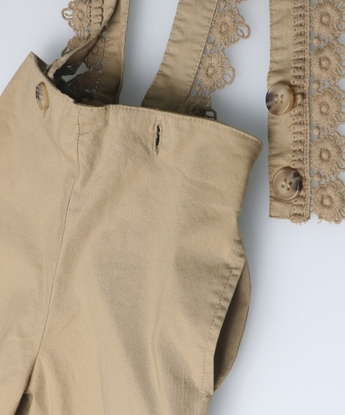 Will Mery（ウイルメリィ）の「サスペンダー付6分丈ハーフパンツ（その他パンツ・キッズ・ベージュ・110/120/80/130/95/90/100）」の3枚目の写真