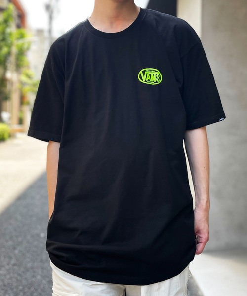 【VANS】バックロゴ 半袖 Tシャツ ブラック / 送料無料 古着 送料無料 VansバンズOFF THE WALLバックプリントロゴT