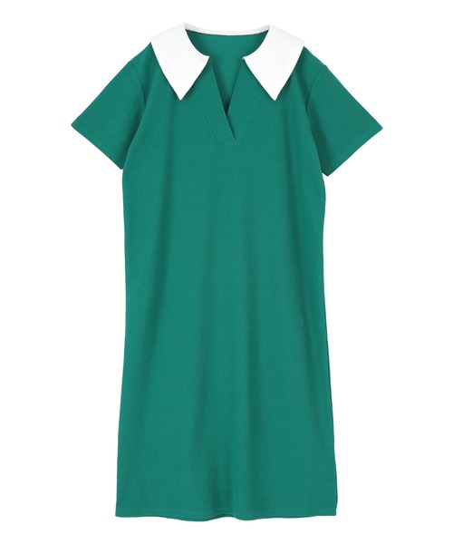 miette（ミエット）の「セーラーカラー半袖ワンピース（ワンピース・レディース・ブルー/グリーン/ブラック・FREE）」の17枚目の写真