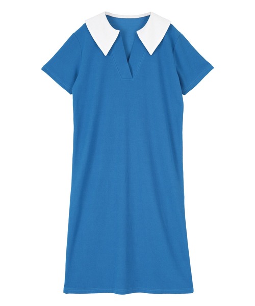 miette（ミエット）の「セーラーカラー半袖ワンピース（ワンピース・レディース・ブルー/グリーン/ブラック・FREE）」の18枚目の写真