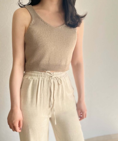 ISOOK（アイスー）の「【ZOZOTOWN限定】Mesh summer knit  set / メッシュサマーニットセット（ニット/セーター・レディース・ブラック/モカ・FREE）」の11枚目の写真