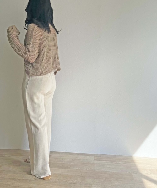 ISOOK（アイスー）の「【ZOZOTOWN限定】Mesh summer knit  set / メッシュサマーニットセット（ニット/セーター・レディース・ブラック/モカ・FREE）」の15枚目の写真