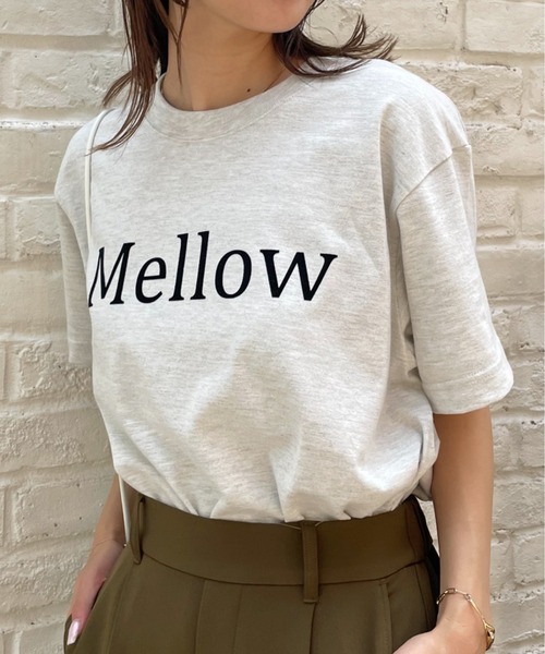 COLONY 2139（コロニートゥーワンスリーナイン）の「メッセージロゴTシャツ / Mellow（Tシャツ/カットソー・レディース・ホワイト/アイボリー/ピンク・FREE）」の3枚目の写真