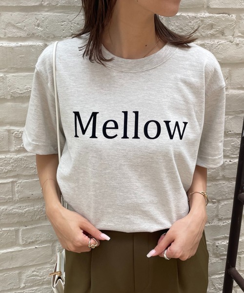 COLONY 2139（コロニートゥーワンスリーナイン）の「メッセージロゴTシャツ / Mellow（Tシャツ/カットソー・レディース・ホワイト/アイボリー/ピンク・FREE）」の4枚目の写真