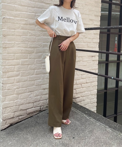 COLONY 2139（コロニートゥーワンスリーナイン）の「メッセージロゴTシャツ / Mellow（Tシャツ/カットソー・レディース・ホワイト/アイボリー/ピンク・FREE）」の8枚目の写真