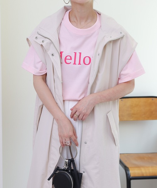 COLONY 2139（コロニートゥーワンスリーナイン）の「メッセージロゴTシャツ / Mellow（Tシャツ/カットソー・レディース・ホワイト/アイボリー/ピンク・FREE）」の22枚目の写真