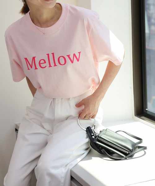 COLONY 2139（コロニートゥーワンスリーナイン）の「メッセージロゴTシャツ / Mellow（Tシャツ/カットソー・レディース・ホワイト/アイボリー/ピンク・FREE）」の18枚目の写真