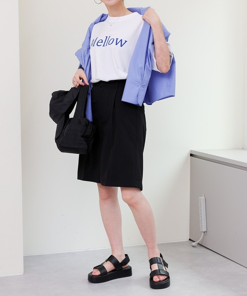 COLONY 2139（コロニートゥーワンスリーナイン）の「メッセージロゴTシャツ / Mellow（Tシャツ/カットソー・レディース・ホワイト/アイボリー/ピンク・FREE）」の12枚目の写真