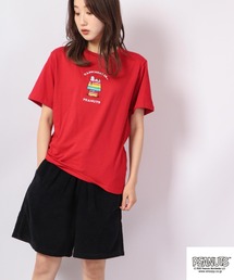PEANUTS スヌーピー 刺繍 Tシャツ ドッグハウス