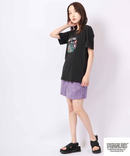 PEANUTS（ピーナッツ）の「PEANUTS スヌーピー 刺繍 Tシャツ ドッグハウス（Tシャツ/カットソー・メンズ・ホワイト/ブラック/ホワイト系その他/グレイッシュブルー/ホワイト系その他2/レッド/杢グレー/ブラック系その他・S/M/LL/L）」の13枚目の写真