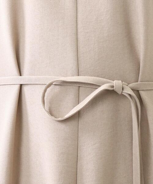 DRESKIP（ドレスキップ）の「◆麻調テントライン ノースリ－ブ ワンピース（ワンピース・レディース・チャコールグレー/カーキ/ライトベージュ・02/03）」の22枚目の写真
