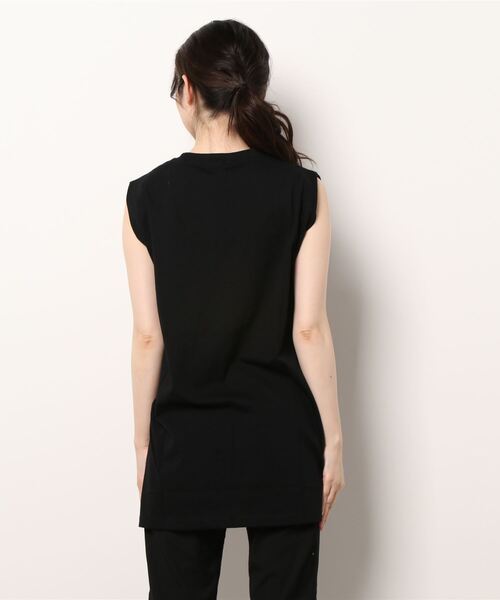 mizuiroind（ミズイロインド）の「mizuiro ind クルーネックノースリーブチュニック（チュニック・レディース・ライトグレー/グレー/ブラック/ホワイト/ブラウン/チャコールグレー・FREE）」の8枚目の写真