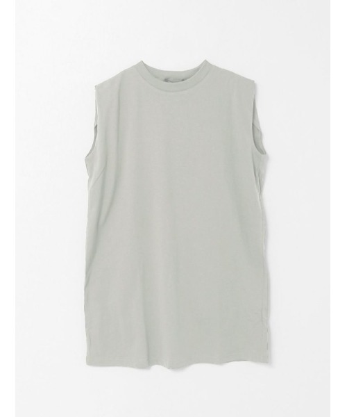 mizuiroind（ミズイロインド）の「mizuiro ind クルーネックノースリーブチュニック（チュニック・レディース・ライトグレー/グレー/ブラック/ホワイト/ブラウン/チャコールグレー・FREE）」の4枚目の写真