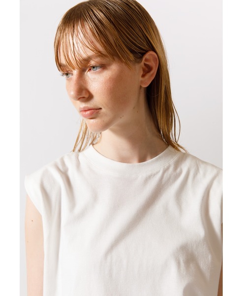 mizuiroind（ミズイロインド）の「mizuiro ind クルーネックノースリーブチュニック（チュニック・レディース・ライトグレー/グレー/ブラック/ホワイト/ブラウン/チャコールグレー・FREE）」の9枚目の写真